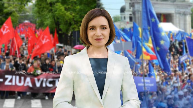 „Moldovenii celebrează și Ziua Victoriei, și Ziua Europei pe 9 mai. Cum împăcați comunitățile?” Răspunsul Maiei Sandu