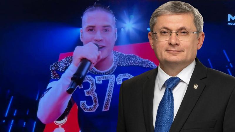 (stop cadru) Grosu, încântat de semifinala Eurovision: Saluti a tutti - Moldova is on duty!