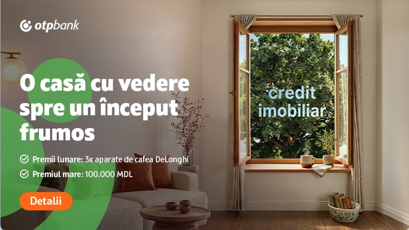 Alege o casă cu vedere spre un început frumos cu OTP Bank și participă în Tombola cu premii
