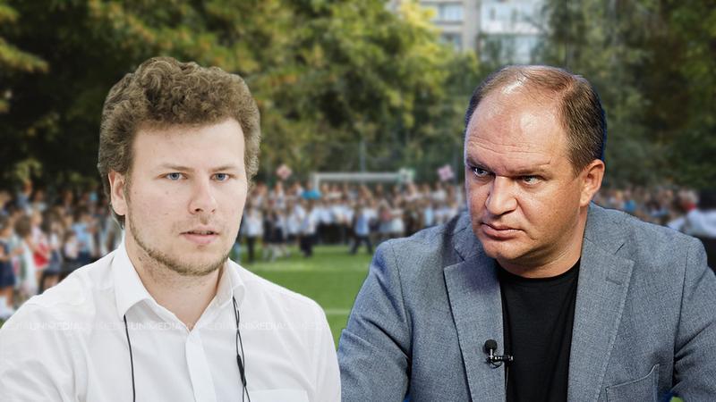 (video) Ion Ceban cere referendum pe reforma APL și trecerea școlilor din capitală sub MEC. Dan Perciun: În oraș, clasele sun arhipline, iar Primăria nu are niciun plan pentru problemă