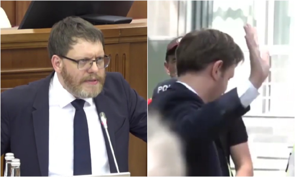 (video) „Acest contingent” a ajuns în Parlament. Președintele Consiliului de egalitate, întrebat dacă nu crede că declarația ministrului Finanțelor e discriminatorie: Să depună plângere