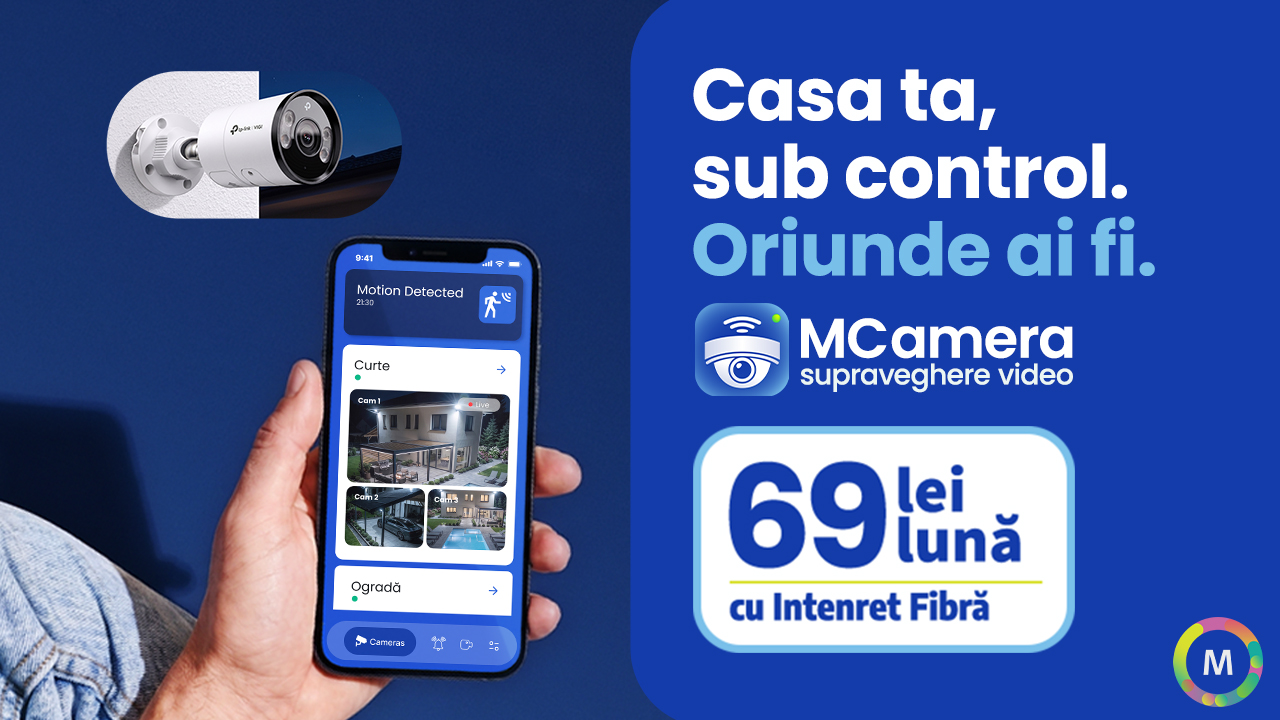 Moldtelecom lansează MCamera — noul serviciu inteligent de supraveghere video pentru locuințe și afaceri