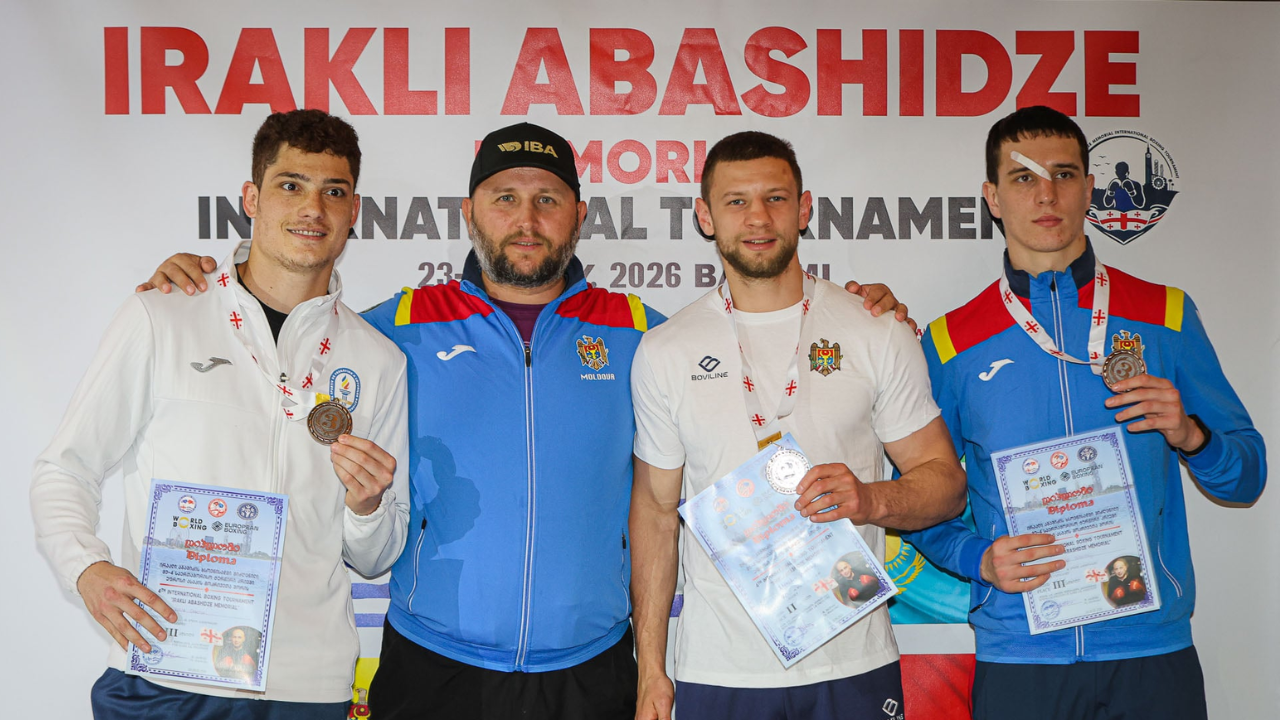 Performanță în Georgia: Pugiliștii Alexandru Paraschiv și Vasile Cebotari, pe podium la Turneul Internațional „Irakli Abashidze”