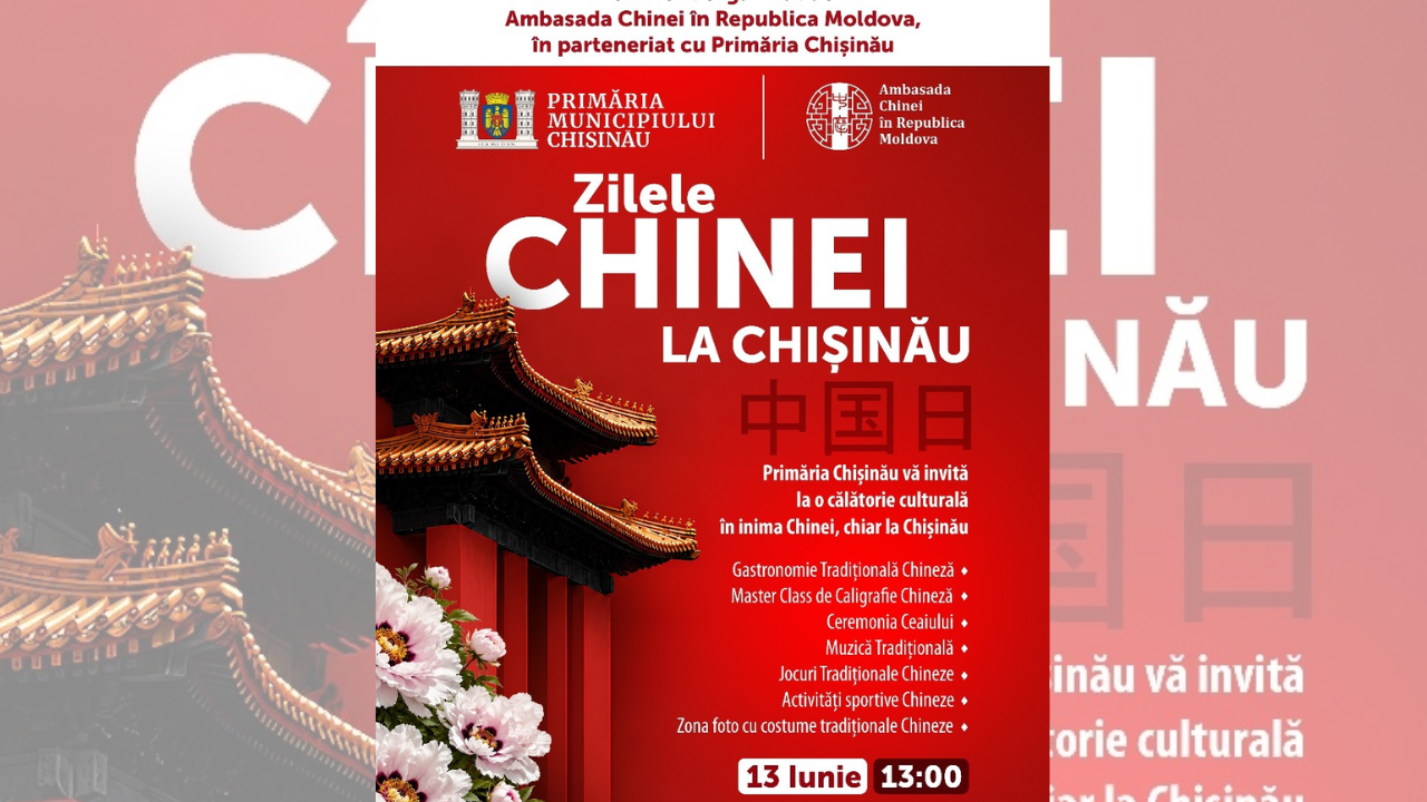 Asia se mută în inima Chișinăului: Locuitorii și oaspeții capitalei, așteptați la „Zilele Chinei”. Cum poți ridica tichete pentru gustări gratuite