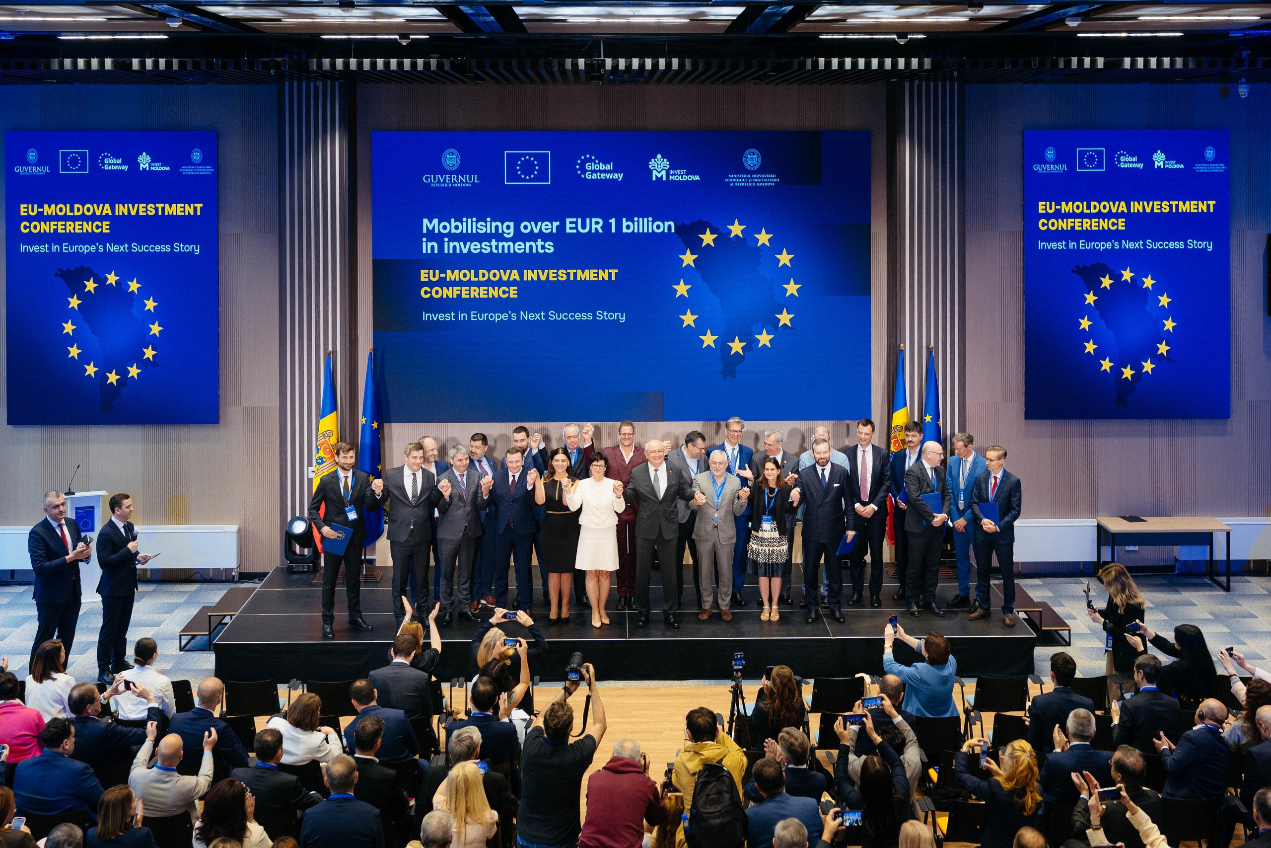 Peste 1 miliard de euro în noi parteneriate investiționale și finanțări anunțate pentru Republica Moldova