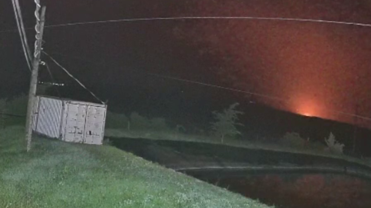 (video) Primele imagini cu explozia provocată de o dronă, că