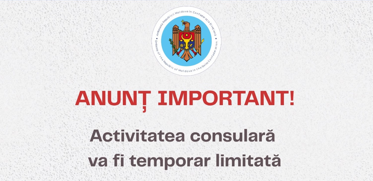 Serviciile consulare la Geneva, limitate pentru moldoveni pâ