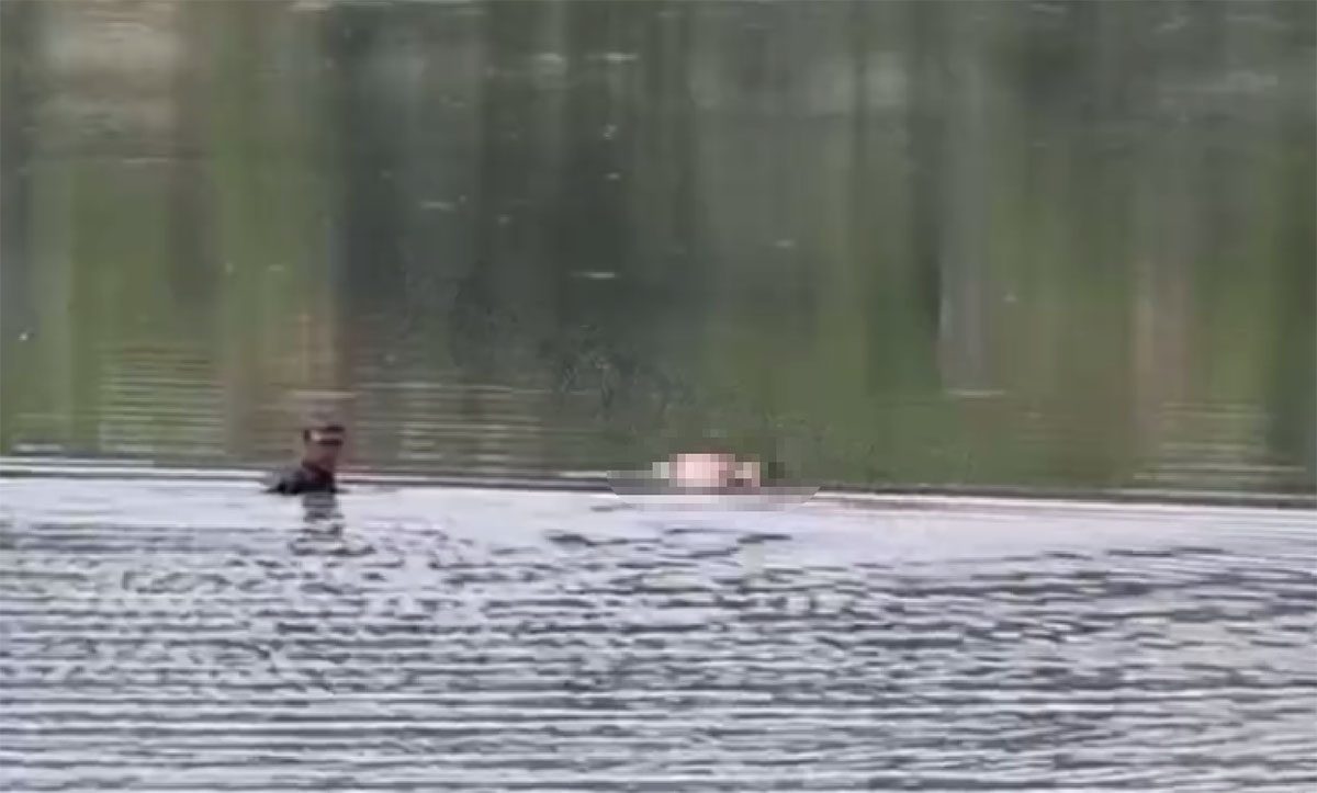 (video) O persoană, găsită decedată în apele iazul