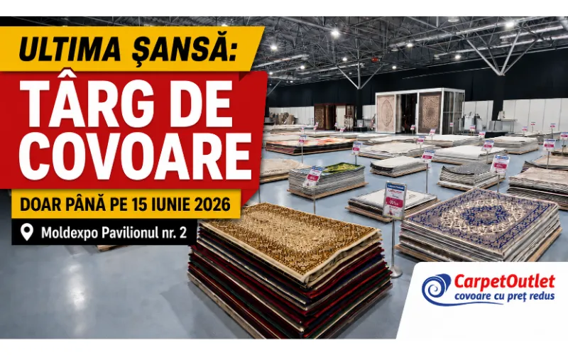 Ultima șansă: Târgul de Covoare Carpet Outlet este la Moldex