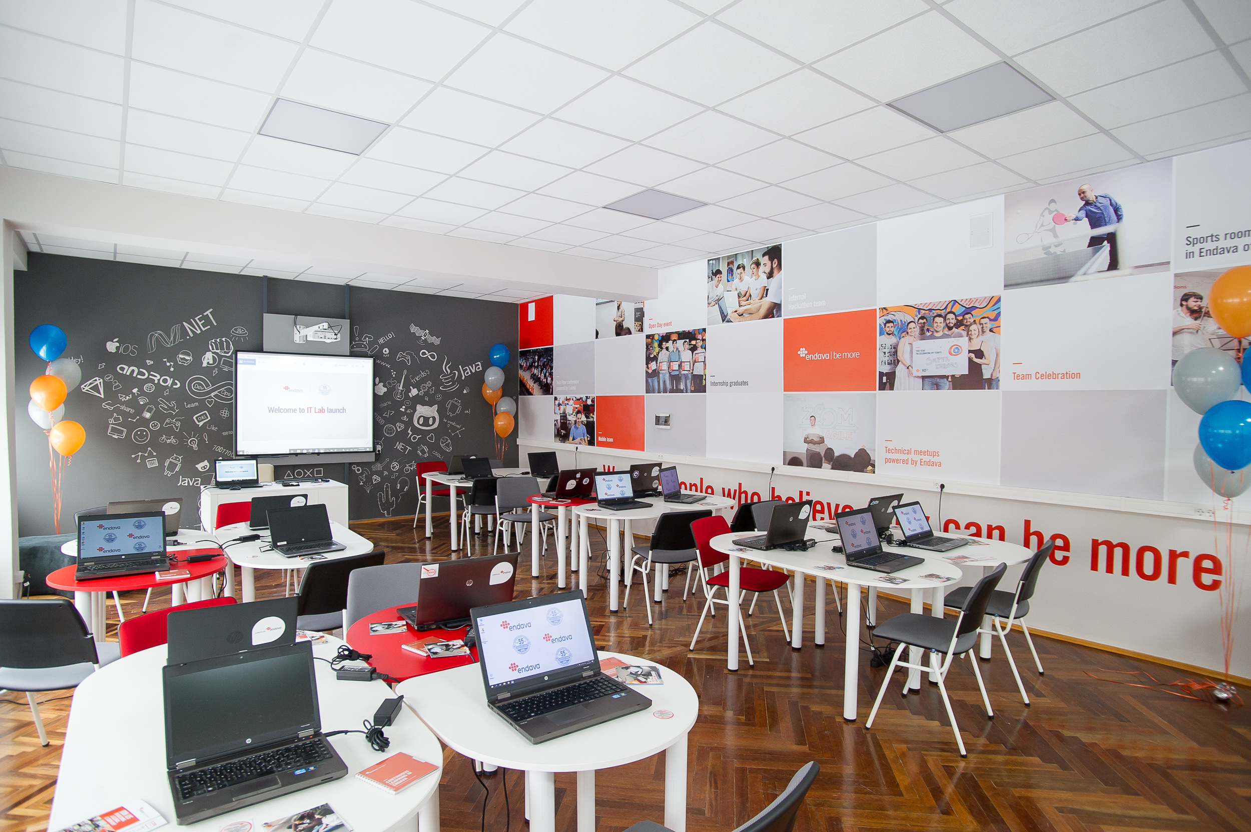 Game open lab. Endava office. endava. it lab.